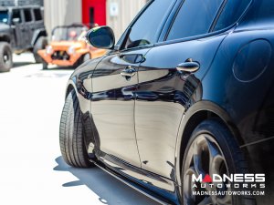 Alfa Romeo Giulia Side Skirts - Carbon Fiber - Lusso Alfa Romeo Giulia Side Skirts - Carbon Fiber - Lusso